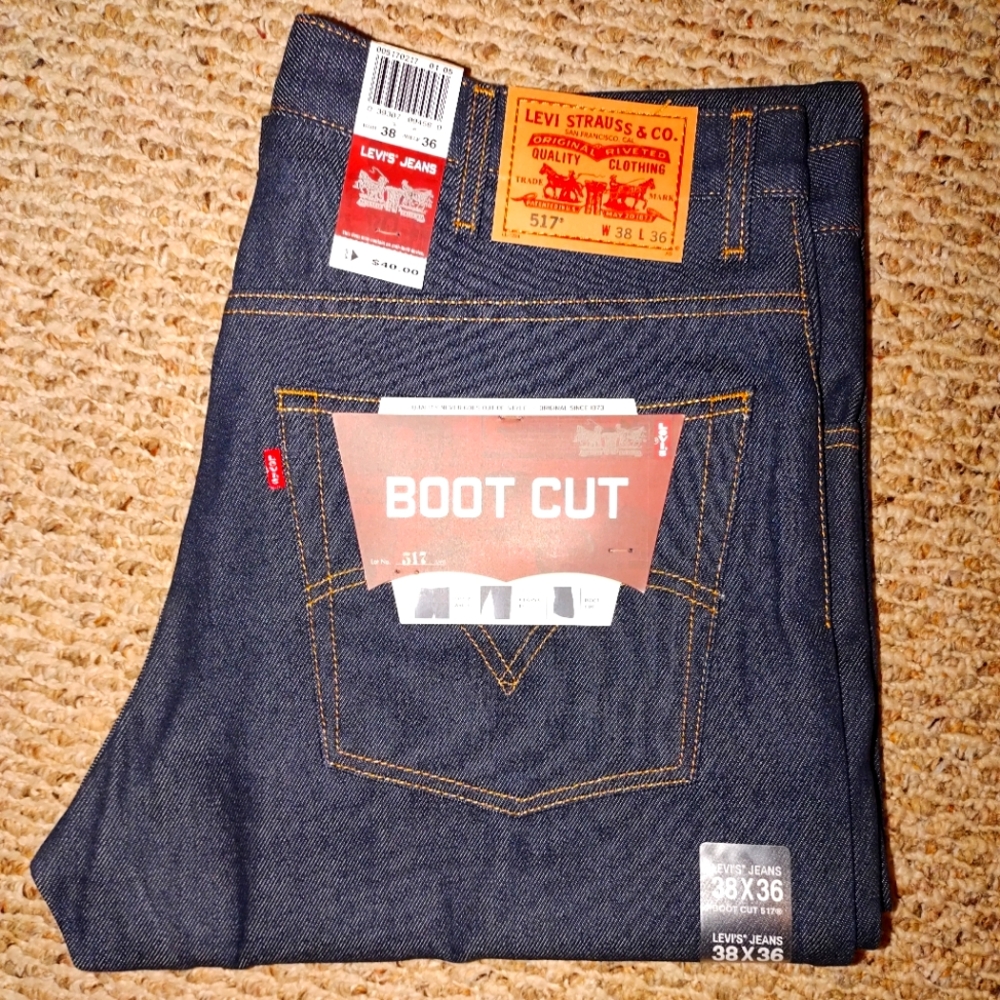 LEVI'S 517 JEANS BOOT CUT Size 38x36